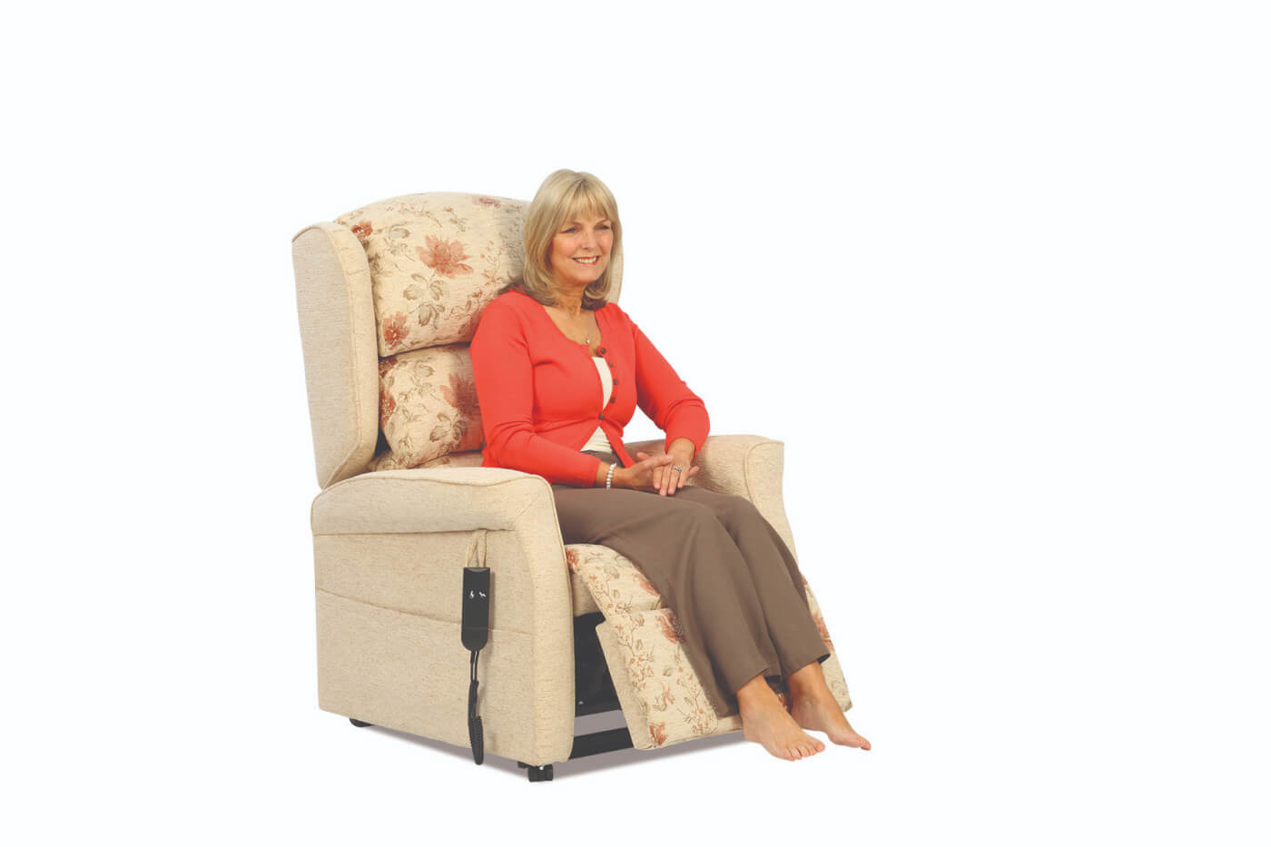 The Suffolk chair with someone relaxing