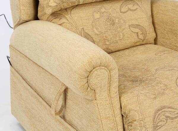 The Surrey chair with pleated scrolled arm